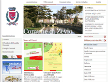 Tablet Screenshot of comune.zevio.vr.it